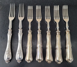 Mixed Set of Cutlery with (800) Continental Silver Handles | Antique & Vintage | Moonee Ponds Antiques | Australia Wide Delivery