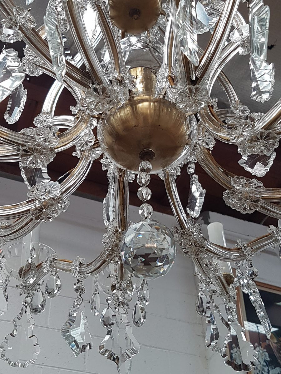 French Parisian Crystal Chandelier | Antique & Vintage | Moonee Ponds Antiques | Australia Wide Delivery