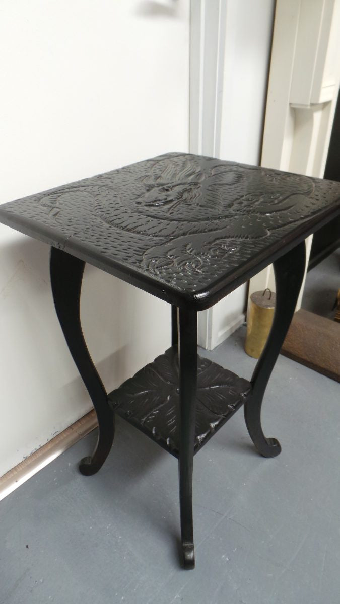 Antique Chinese Carved Side Table