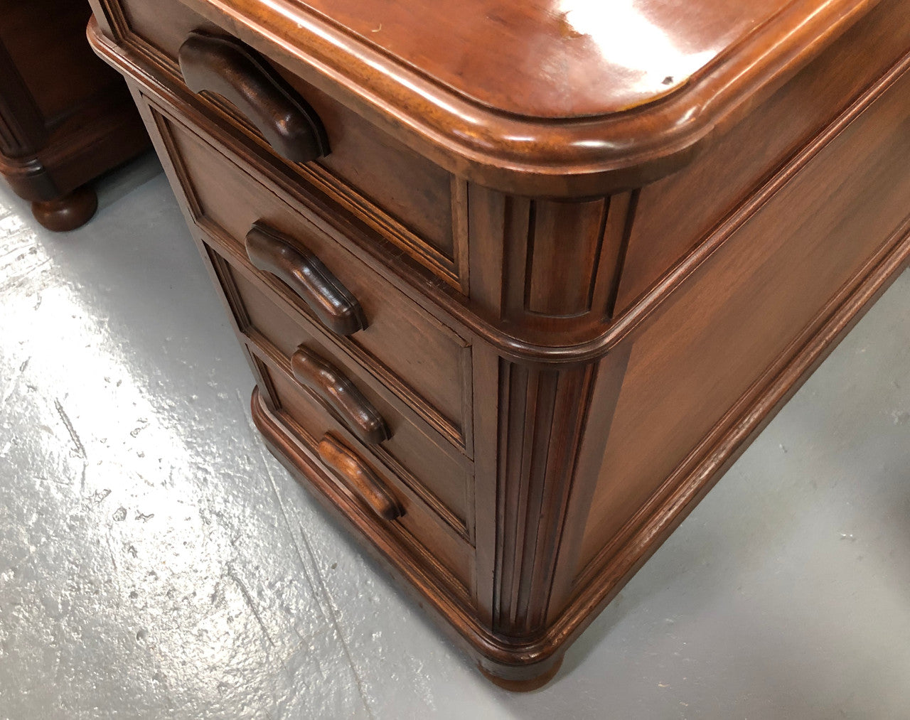 Superb Late 19th Century French Walnut Partners Desk | Antique & Vintage | Moonee Ponds Antiques | Australia Wide Delivery