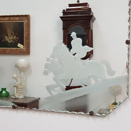 Art Deco Etched Mirror