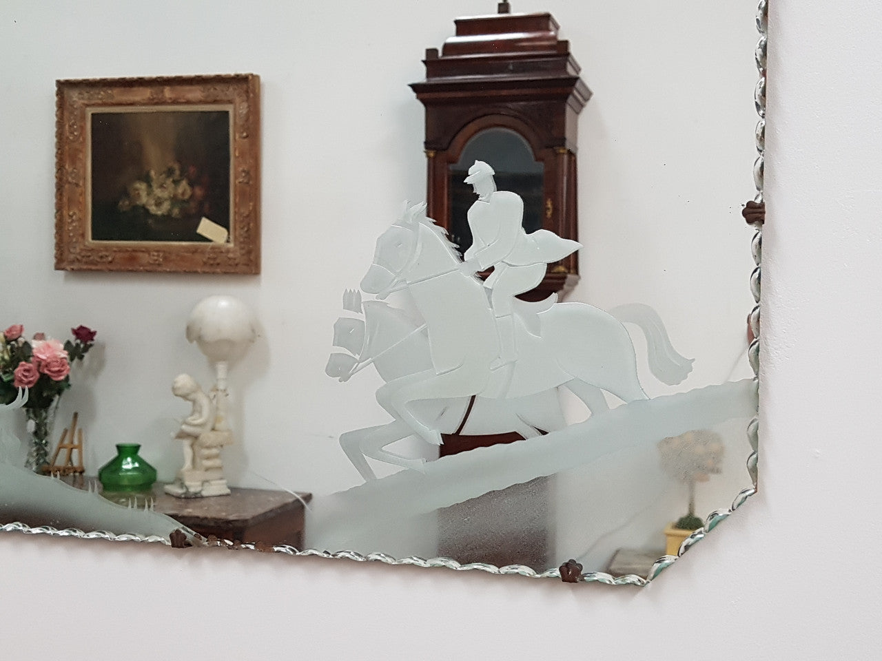 Art Deco Etched Mirror