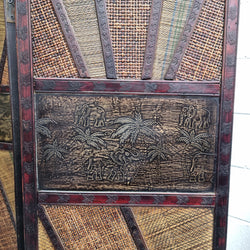 Vintage Three Panel Room Divider With Elephants | Antique & Vintage | Moonee Ponds Antiques | Australia Wide Delivery