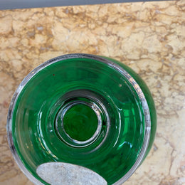 Vintage Swedish Christina Green glass vase in good condition.