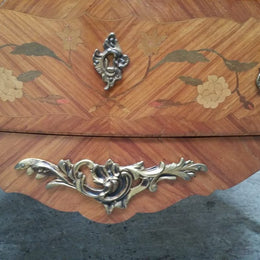 Louis XV Three Drawer Marble Top Commode
