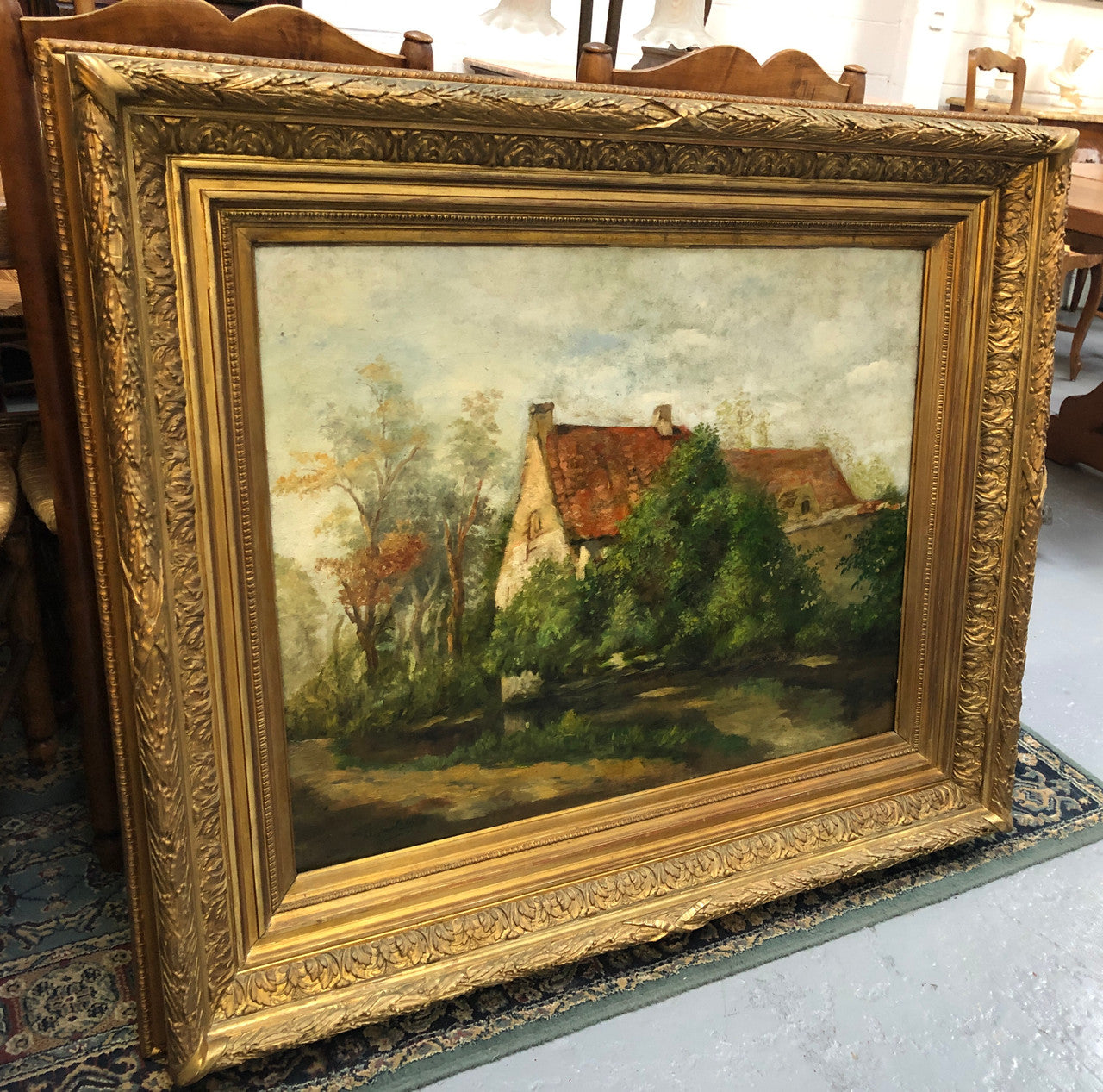 Beautiful French Impressionist Oil On Canvas | Antique & Vintage | Moonee Ponds Antiques | Australia Wide Delivery
