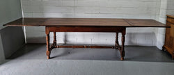 Appealing and Rare French Oak Farmhouse Extension Table | Antique & Vintage | Moonee Ponds Antiques | Australia Wide Delivery