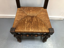 Set of 10 French Fruitwood Rush Seat Dining Chairs | Antique & Vintage | Moonee Ponds Antiques | Australia Wide Delivery