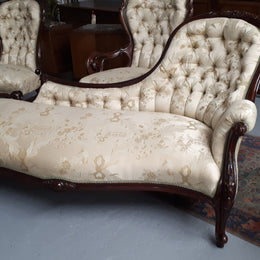 Mid Victorian Walnut Three Piece Lounge Suite