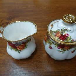 Old Country Roses Royal Albert Creamer And Sugar Set