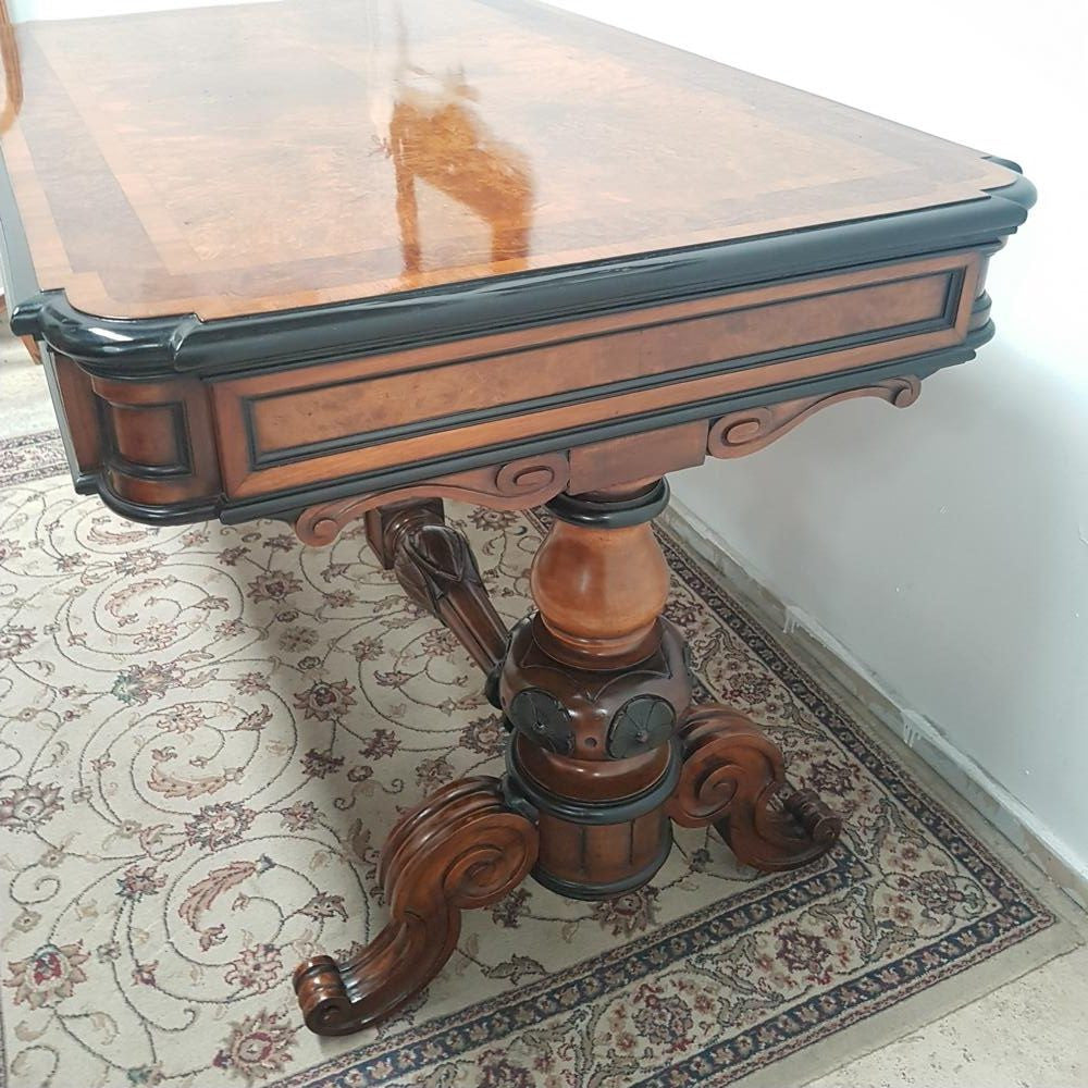 19th Century French Burr Walnut Salon Table | Antique & Vintage | Moonee Ponds Antiques | Australia Wide Delivery