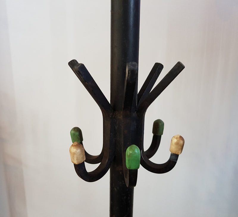 A beautiful French retro cast iron coat rack and in good original condition.