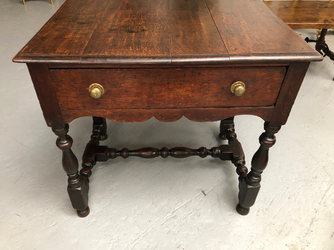 Antique French Oak Side Table With Drawer "Mellow Patina" | Antique & Vintage | Moonee Ponds Antiques | Australia Wide Delivery