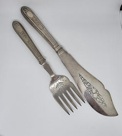 Beautiful Pair of Edwardian Fish Servers | Antique & Vintage | Moonee Ponds Antiques | Australia Wide Delivery