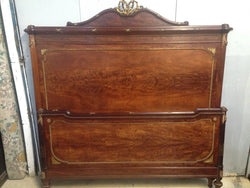 Stunning Flame Mahogany Queen Bed | Antique & Vintage | Moonee Ponds Antiques | Australia Wide Delivery