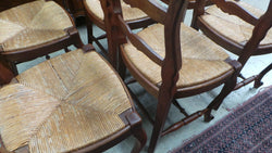 Set of Six French Oak Ladder Back Chairs | Antique & Vintage | Moonee Ponds Antiques | Australia Wide Delivery