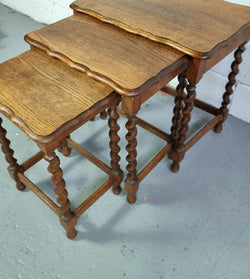 Jacobean Style Antique Nest of Tables | Antique & Vintage | Moonee Ponds Antiques | Australia Wide Delivery