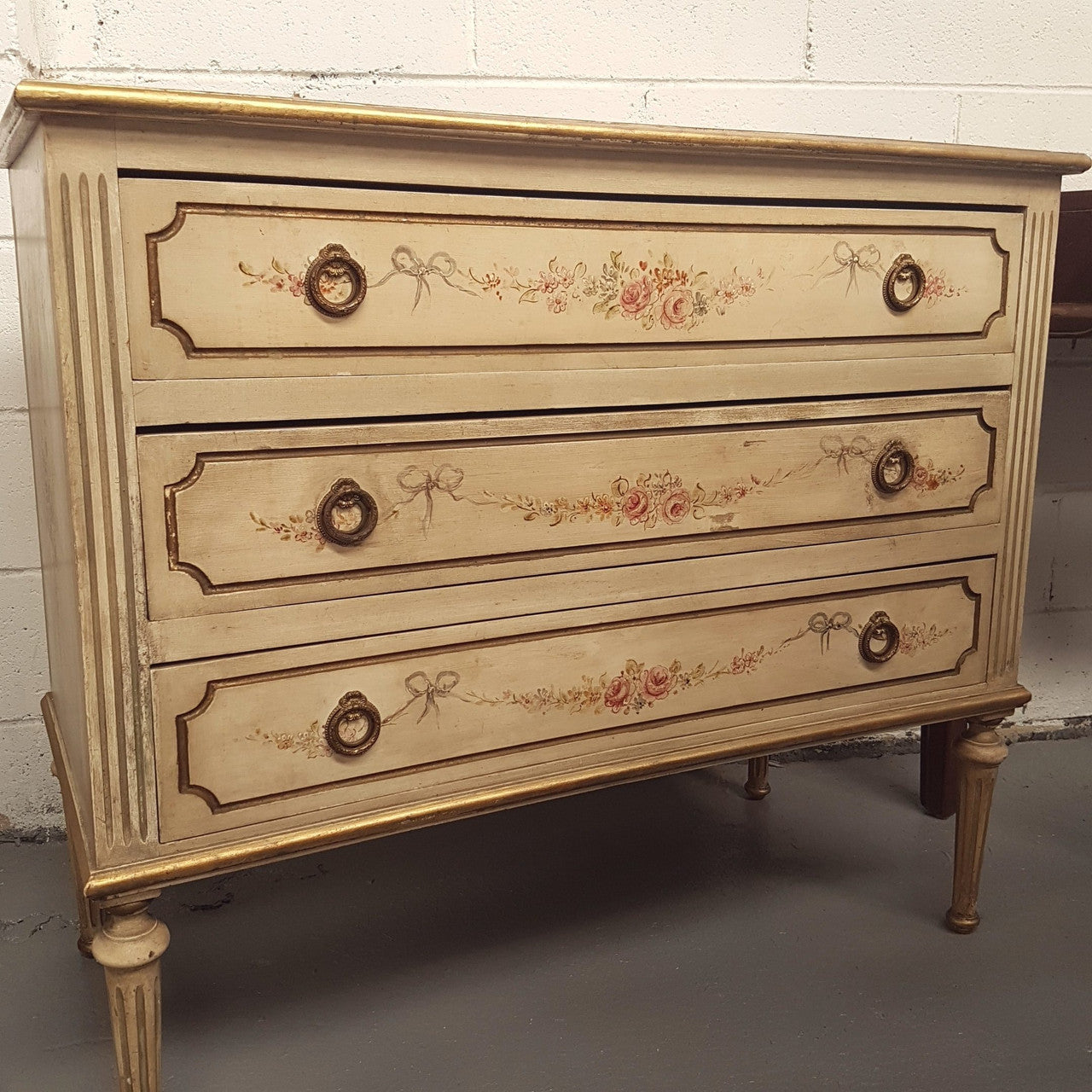 Stunning French Hand Painted Commode | Antique & Vintage | Moonee Ponds Antiques | Australia Wide Delivery