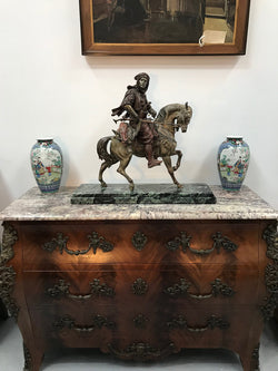 Large French Cold Painted Spelter And Bronze Statue By E L GUILLEMIN | Antique & Vintage | Moonee Ponds Antiques | Australia Wide Delivery