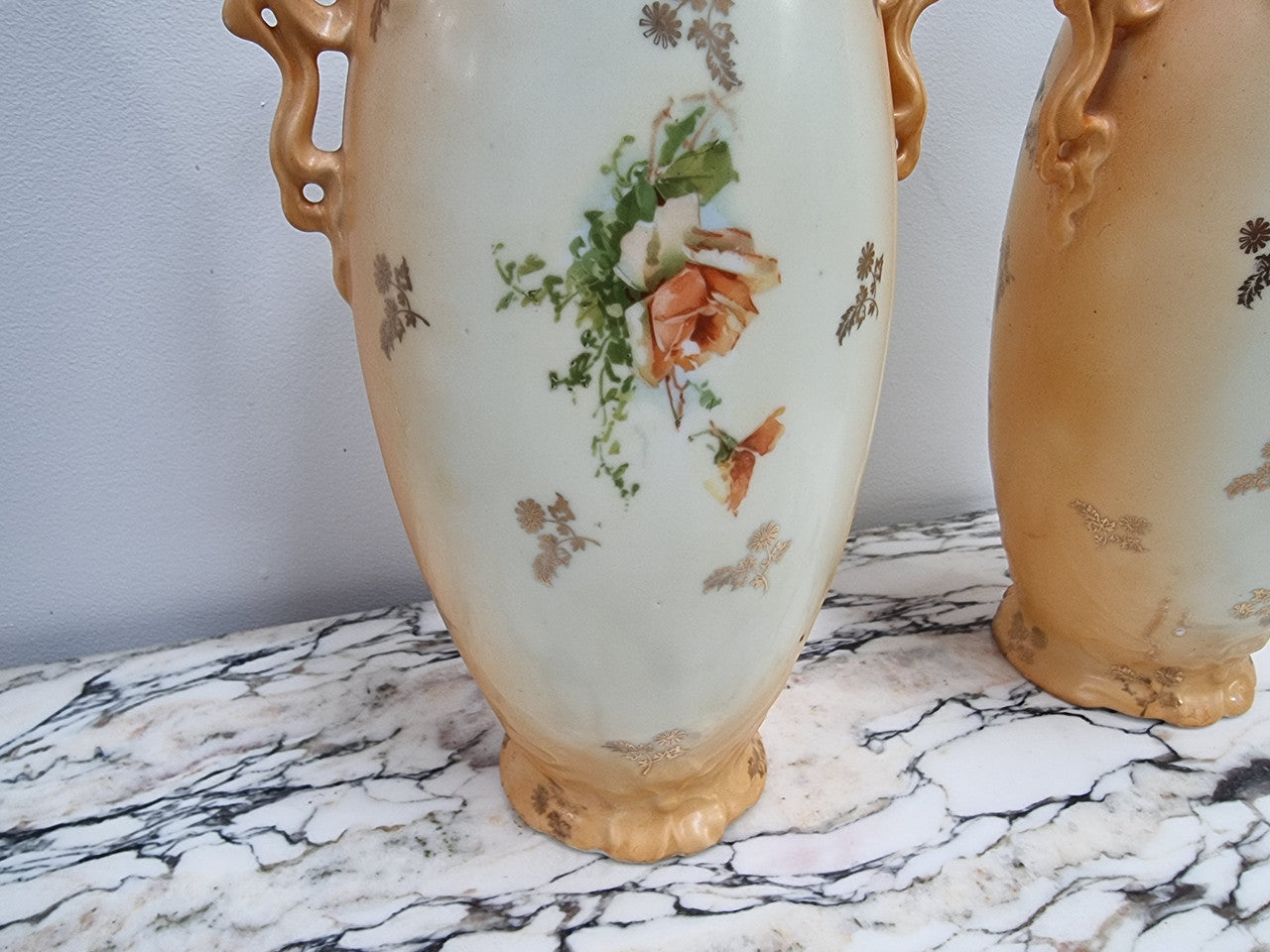 Decorative Pair of Art Nouveau Vases | Antique & Vintage | Moonee Ponds Antiques | Australia Wide Delivery