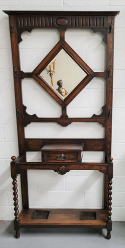 Beautiful Oak Antique Jacobean Hall Stand | Antique & Vintage | Moonee Ponds Antiques | Australia Wide Delivery