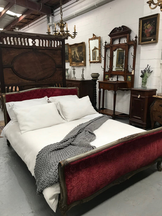 Antique Louis XV Style French Queen Size Bed