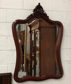 Lovely French Mahogany Wall Mirror | Antique & Vintage | Moonee Ponds Antiques | Australia Wide Delivery