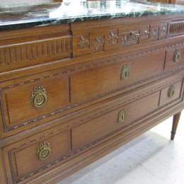 French Walnut Louis XVI Style Commode