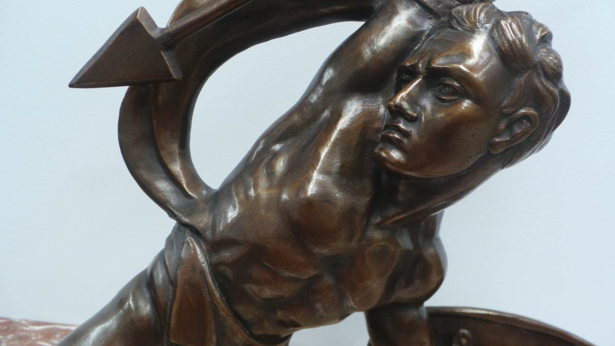 A Large French Art Deco Signed Bronze Statue | Antique & Vintage | Moonee Ponds Antiques | Australia Wide Delivery
