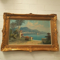Painting Of The Bay of Naples Italy | Antique & Vintage | Moonee Ponds Antiques | Australia Wide Delivery