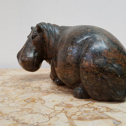 Carved Stone Hippo