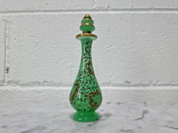 Rare French 19th Century Green Opaline Glass Scent Bottle | Antique & Vintage | Moonee Ponds Antiques | Australia Wide Delivery