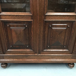 Superb Pair of Henry II style French Two Door Oak Bookcases
