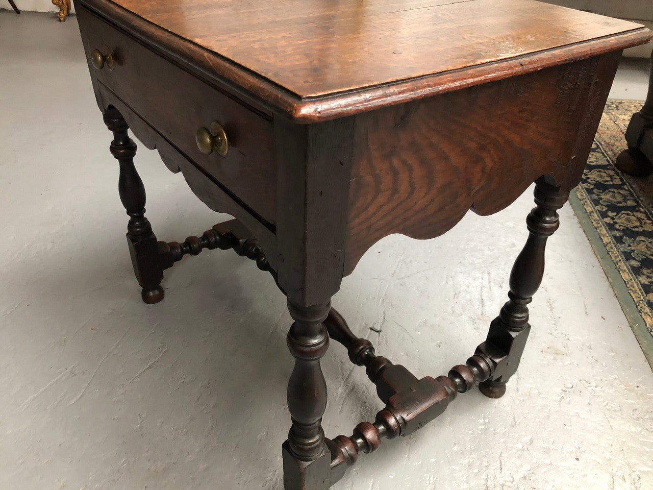 Antique French Oak Side Table With Drawer "Mellow Patina" | Antique & Vintage | Moonee Ponds Antiques | Australia Wide Delivery