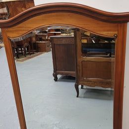 Vintage Louis Philippe style mahogany mantel mirror. It has been sourced from France and in good original detailed condition.