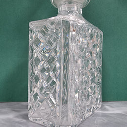 Vintage Heavy Cut Crystal Decanter & Stopper
