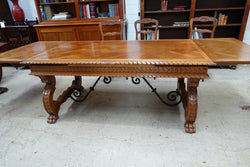 French Oak Spanish Style Dining Table-1 | Antique & Vintage | Moonee Ponds Antiques | Australia Wide Delivery