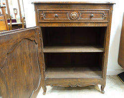 French Provincial Single Door Oak Buffet-1 | Antique & Vintage | Moonee Ponds Antiques | Australia Wide Delivery