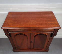 Cedar Side Cabinet With Two Doors One Drawer & Lovely Door Panels | Antique & Vintage | Moonee Ponds Antiques | Australia Wide Delivery