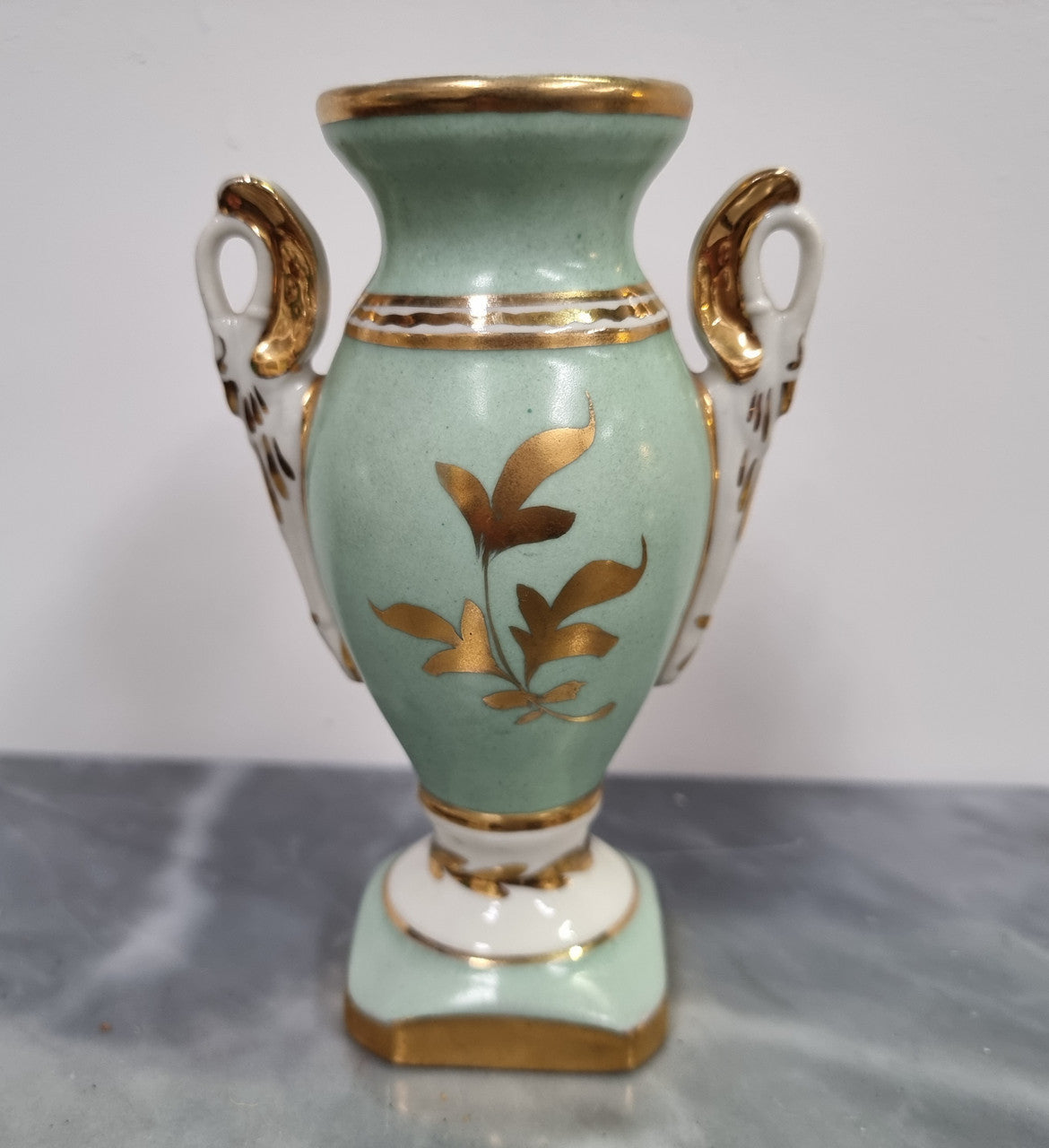 Two handled Limoge Style Small Vase | Antique & Vintage | Moonee Ponds Antiques | Australia Wide Delivery