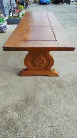 Large French Monastery Dining Table With A Stretcher Base | Antique & Vintage | Moonee Ponds Antiques | Australia Wide Delivery