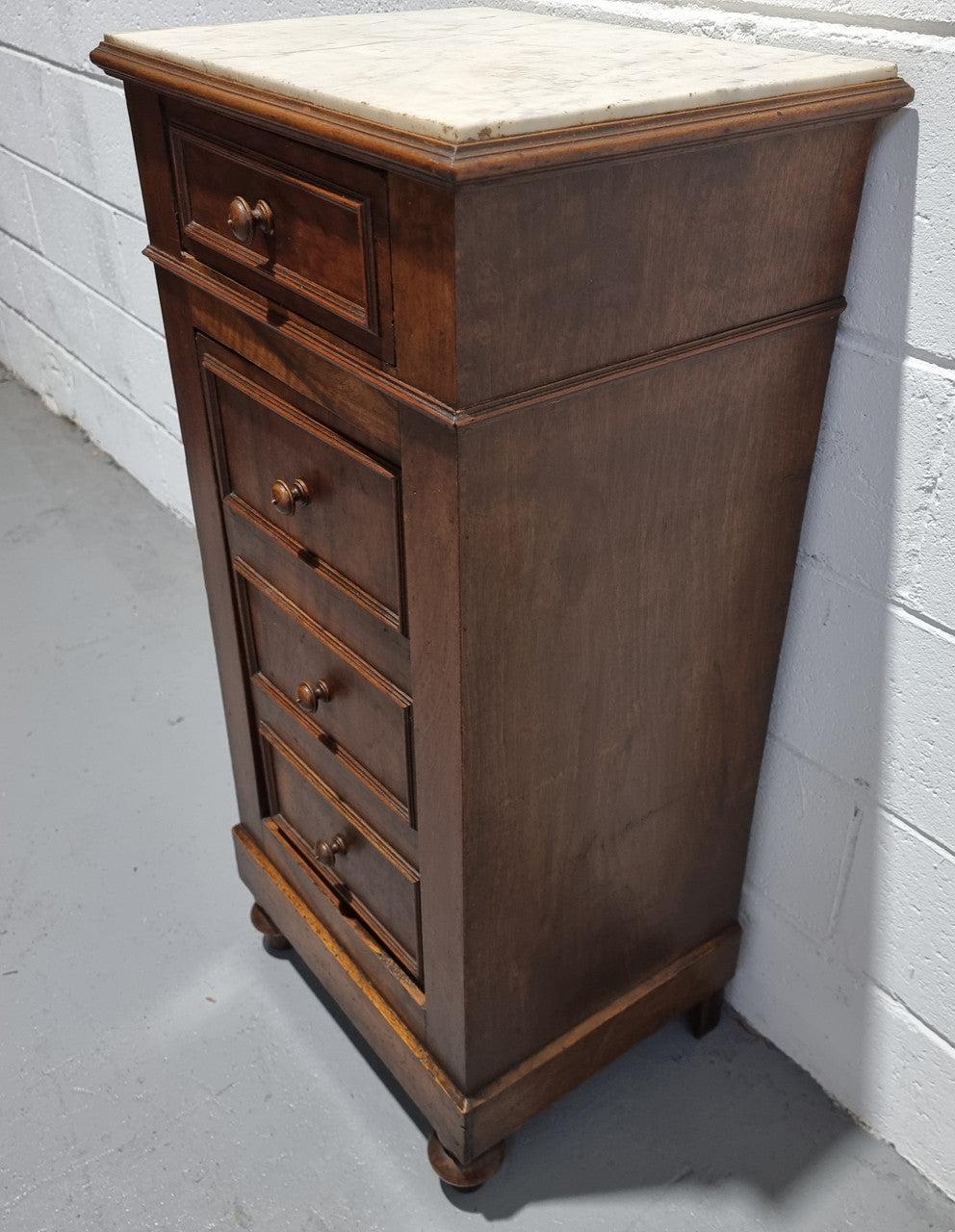 Lovely French Walnut Bedside Cabinet | Antique & Vintage | Moonee Ponds Antiques | Australia Wide Delivery