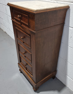 Lovely French Walnut Bedside Cabinet | Antique & Vintage | Moonee Ponds Antiques | Australia Wide Delivery