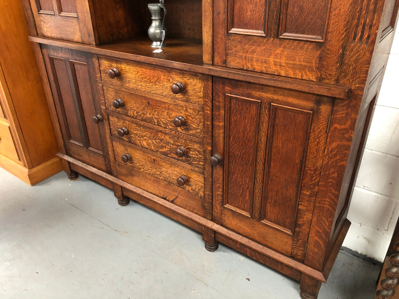 Superb 19th Century Oak Kitchen Cabinet | Antique & Vintage | Moonee Ponds Antiques | Australia Wide Delivery