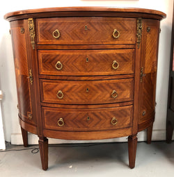 Superb half round French Side Cabinet | Antique & Vintage | Moonee Ponds Antiques | Australia Wide Delivery