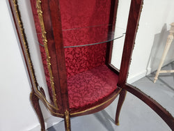 Louis XV Style Walnut Vitrine Display Cabinet With Attractive Ormolu Mounts | Antique & Vintage | Moonee Ponds Antiques | Australia Wide Delivery