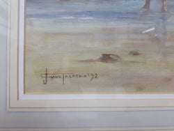 Judy Talacko Windy Day At The Beach Mornington | Antique & Vintage | Moonee Ponds Antiques | Australia Wide Delivery