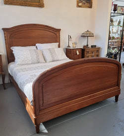 Fabulous French Walnut Queen Bed | Antique & Vintage | Moonee Ponds Antiques | Australia Wide Delivery