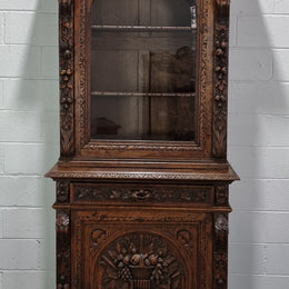 19th Century French Oak Gothic Style Cabinet