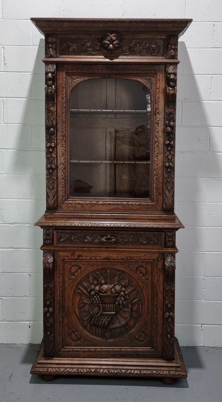 19th Century French Oak Gothic Style Cabinet